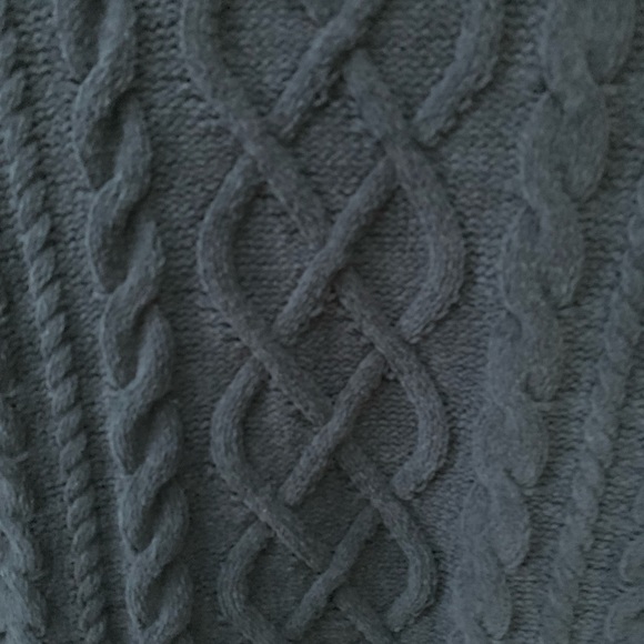 JJill Cable Knit Crewneck Sweater S Navy Blue - Picture 4 of 7